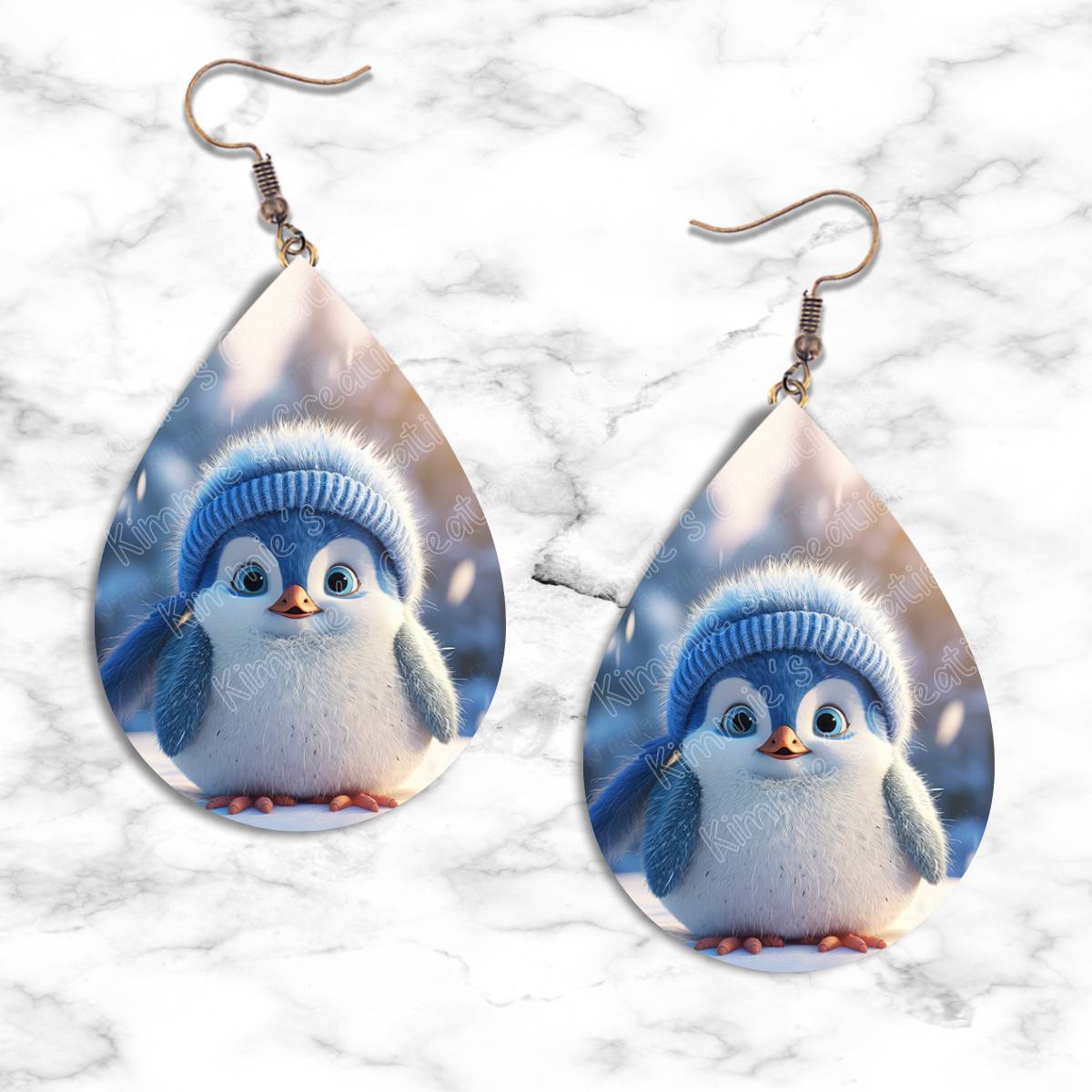 Penguin Winter Teardrop Earring Collection - 01 - jewelry