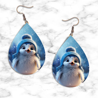 Penguin Winter Teardrop Earring Collection - 03 - jewelry