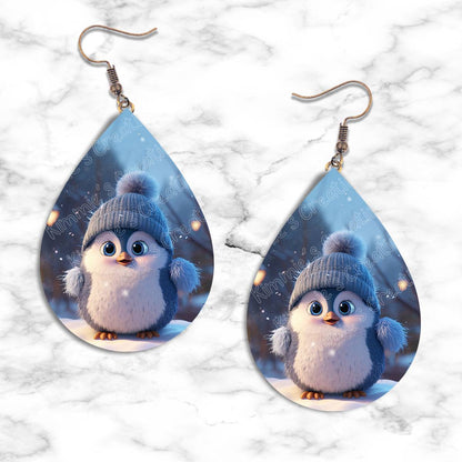 Penguin Winter Teardrop Earring Collection - 04 - jewelry