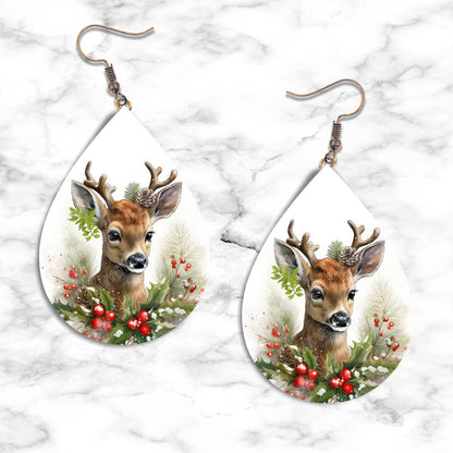 Christmas Reindeer Teardrop Earring Collection - Kimmie's Creations L.L.C.