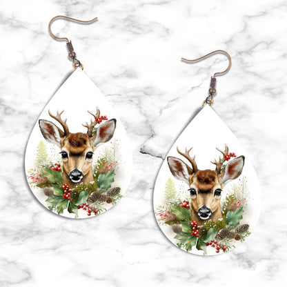 Christmas Reindeer Teardrop Earring Collection - Kimmie's Creations L.L.C.