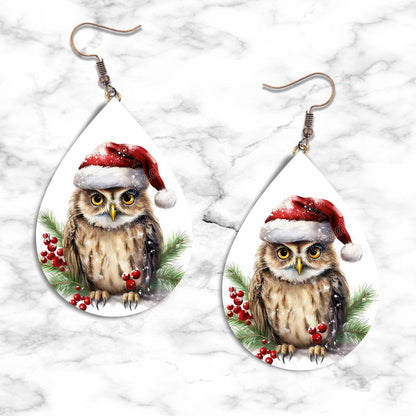 Owl Christmas Teardrop Earring Collection - 10 - jewelry