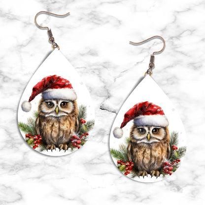 Owl Christmas Teardrop Earring Collection - 11 - jewelry
