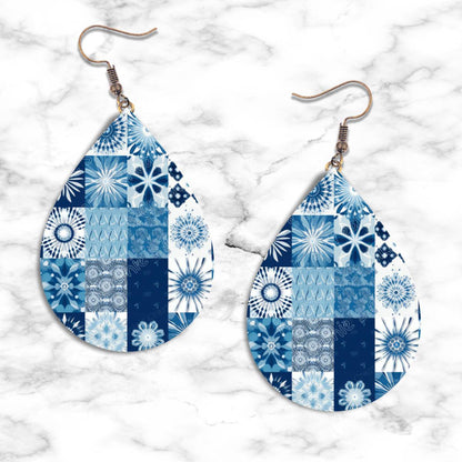 Christmas Teardrop Designs Earring Collection - 01 - jewelry