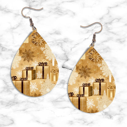 Christmas Teardrop Designs Earring Collection - 06 - jewelry