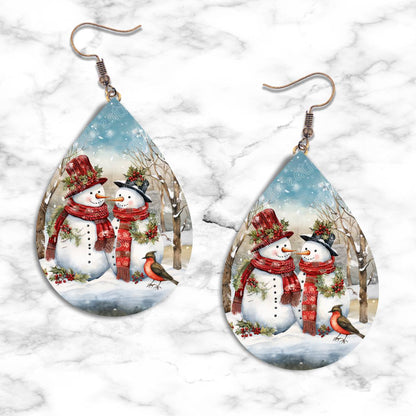 Snowman Teardrop Earring Collection - 07 - jewelry