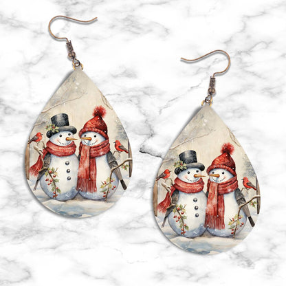 Snowman Teardrop Earring Collection - 08 - jewelry