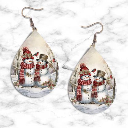 Snowman Teardrop Earring Collection - 09 - jewelry
