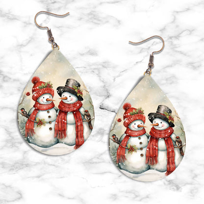 Snowman Teardrop Earring Collection - 13 - jewelry