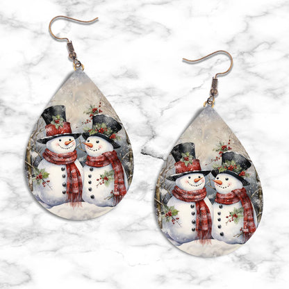 Snowman Teardrop Earring Collection - 18 - jewelry