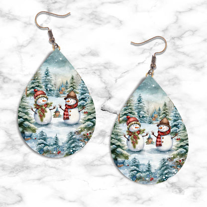 Snowman Teardrop Earring Collection - 19 - jewelry