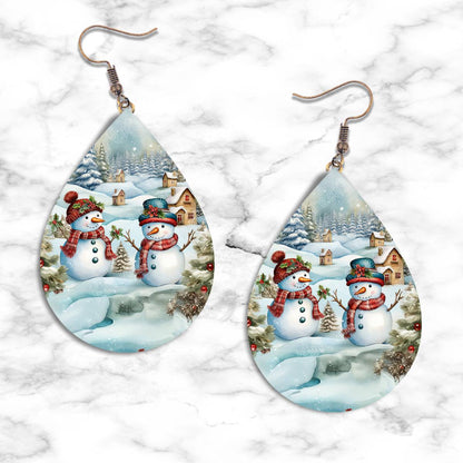 Snowman Teardrop Earring Collection - 21 - jewelry