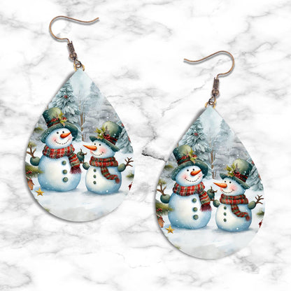 Snowman Teardrop Earring Collection - 22 - jewelry