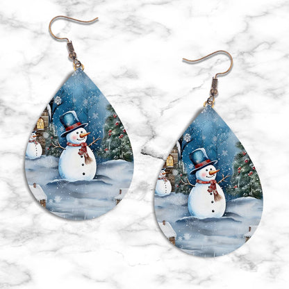 Snowman Teardrop Earring Collection - 23 - jewelry