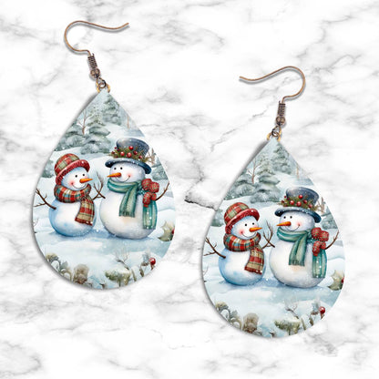 Snowman Teardrop Earring Collection - 24 - jewelry