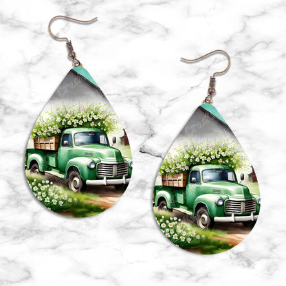 Vintage Truck Teardrop Earring Collection - 03 - jewelry