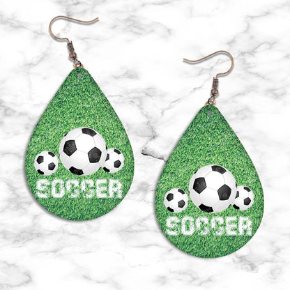 Soccer Teardrop Earrings - jewelry