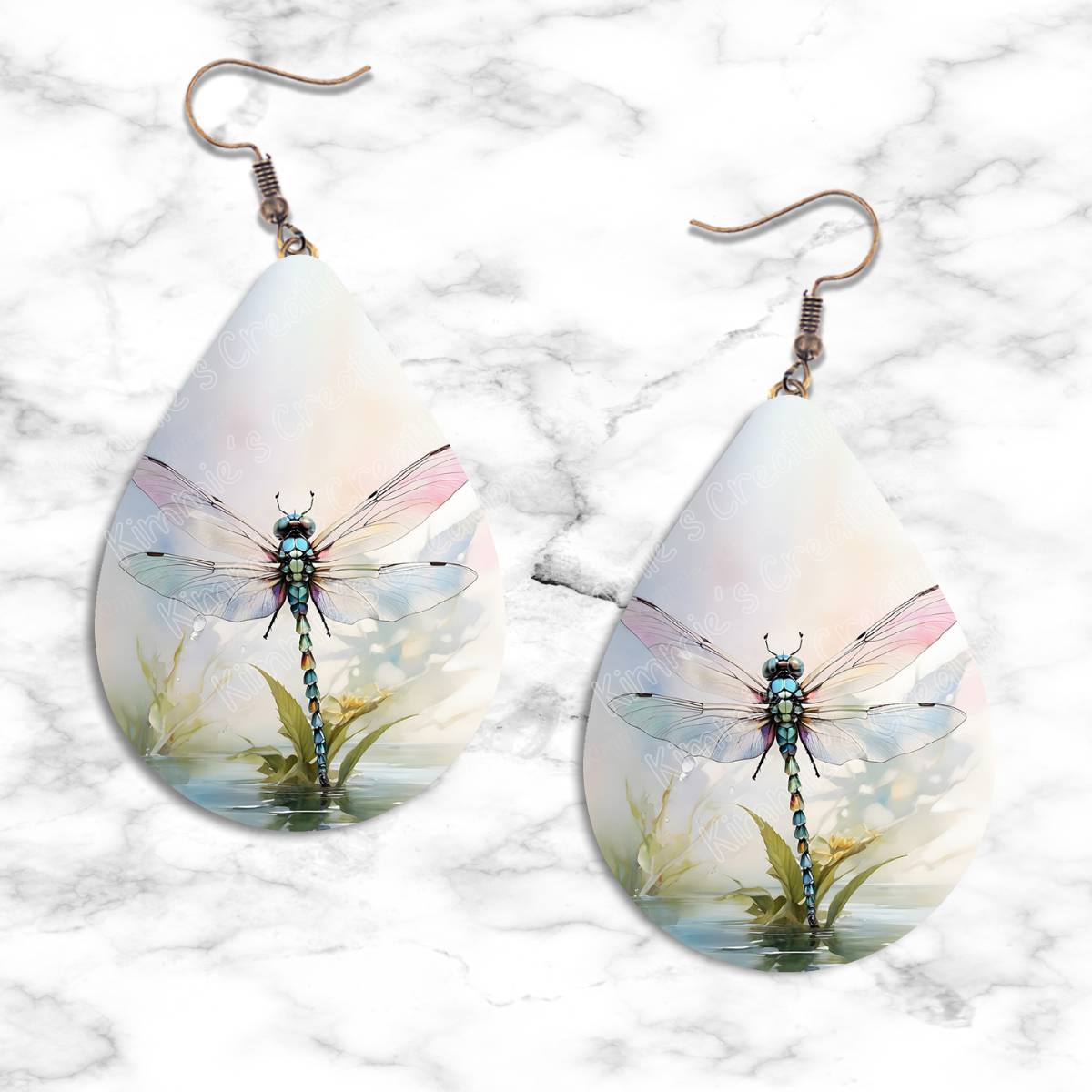 Dragonfly Teardrop Earring Collection - 01 - jewelry
