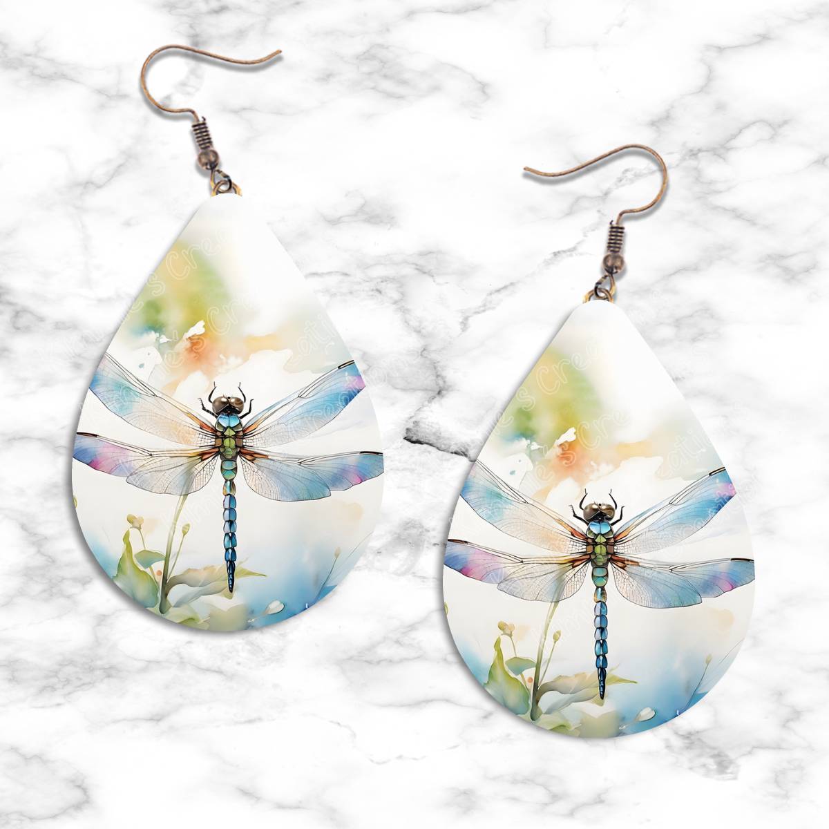 Dragonfly Teardrop Earring Collection - 06 - jewelry