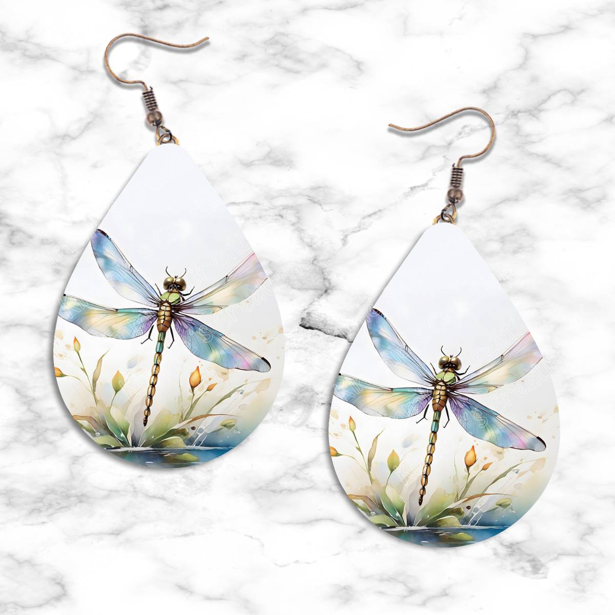 Dragonfly Teardrop Earring Collection - 08 - jewelry