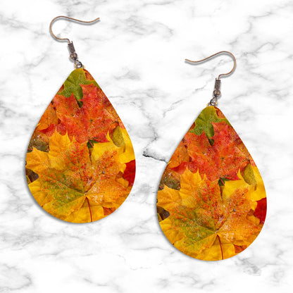 Fall Design Teardrop Earring Collection - 13 - jewelry