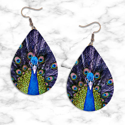 Peacock Teardrop Earrings - jewelry