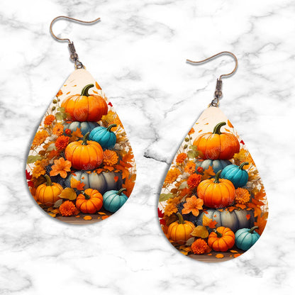 Fall Design Teardrop Earring Collection - 14 - jewelry
