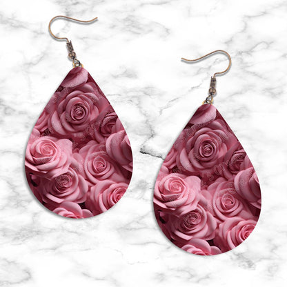 Roses Teardrop Earring Collection - 11 - jewelry