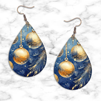 Christmas Ornament Teardrop Earring Collection - 01 - jewelry