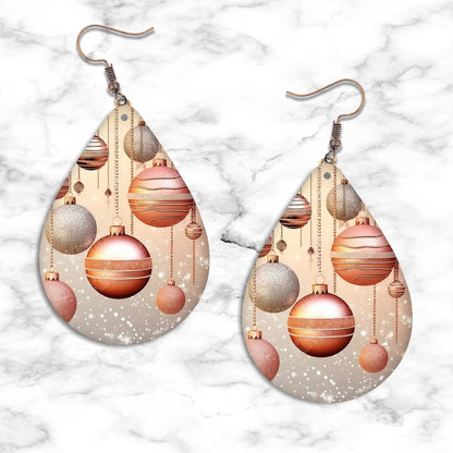 Christmas Ornament Teardrop Earring Collection - 03 - jewelry