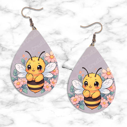 Cute Honeybee Teardrop Earring Collection - 05 / Standard - jewelry