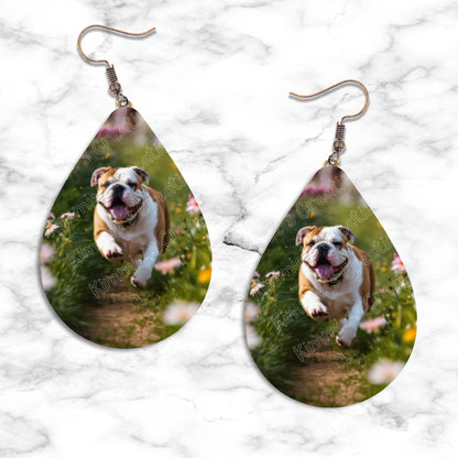 Bulldog Teardrop Earrings - jewelry
