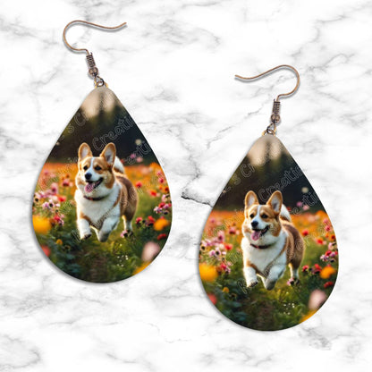 Corgi Teardrop Earrings - jewelry