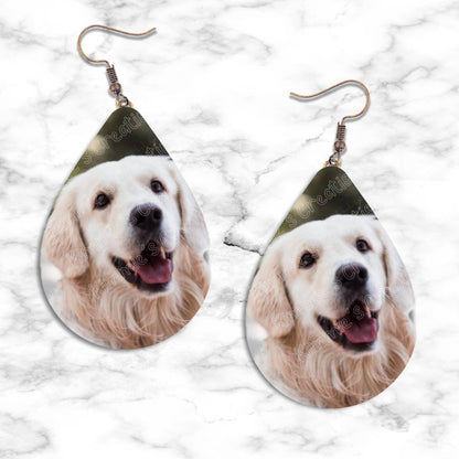Golden Retriever Teardrop Earrings - jewelry