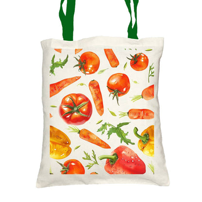 Carrots and Tomatoes Tote Bag with Cosmetic - tote