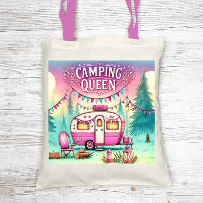 Camping Queen Tote Bag with Cosmetic - tote