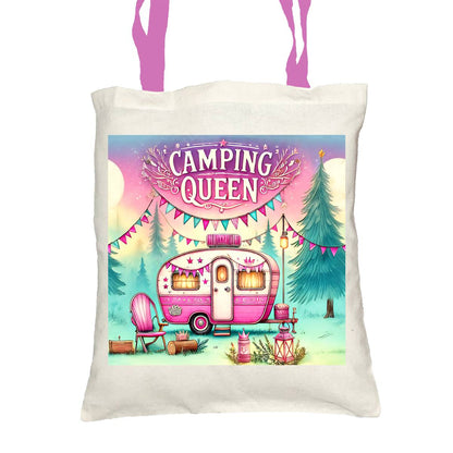 Camping Queen Tote Bag with Cosmetic - tote