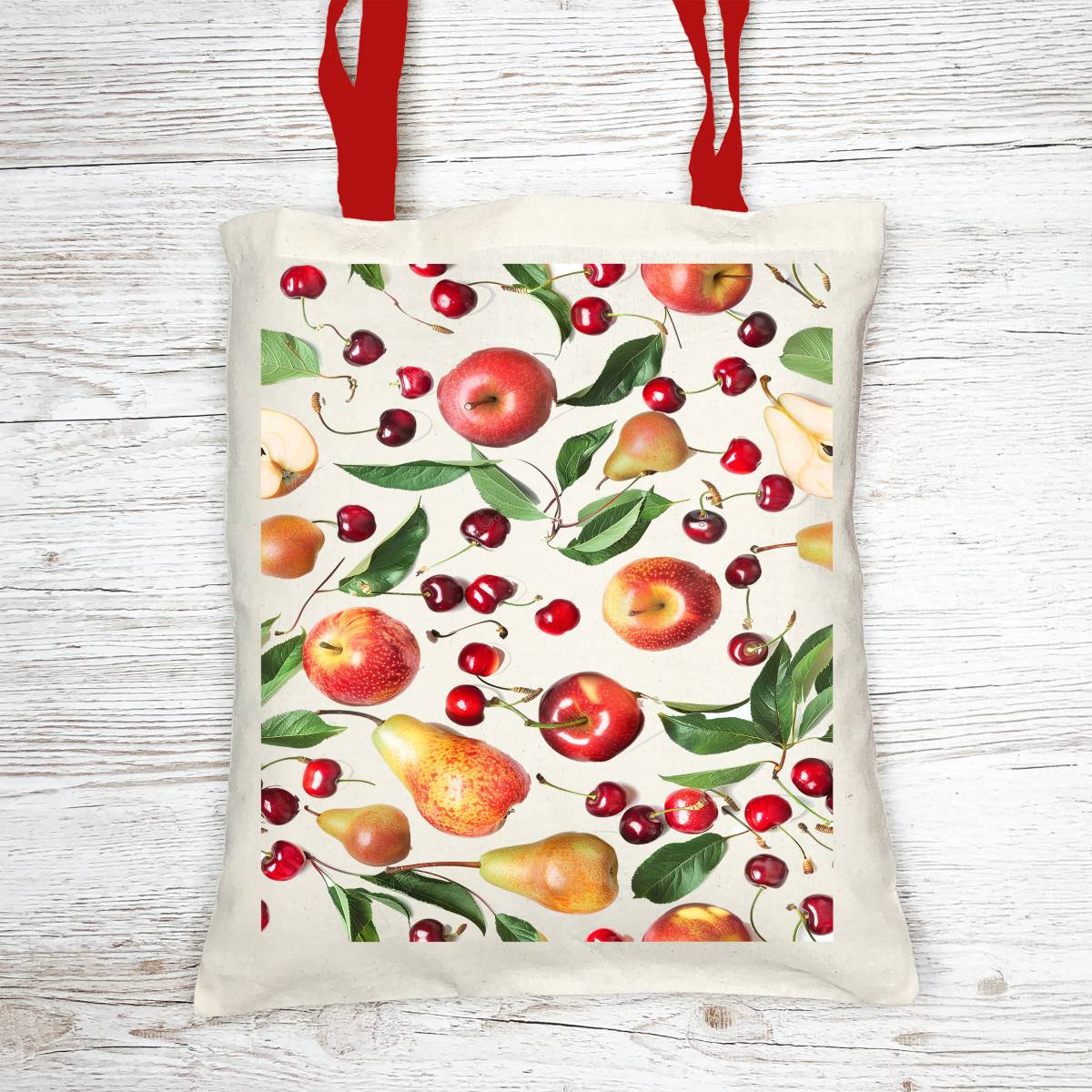 Orchard Fruits Tote Bag with Cosmetic - tote