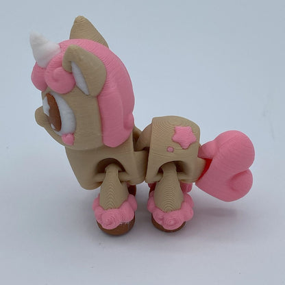 Unicorn articulated 3d print