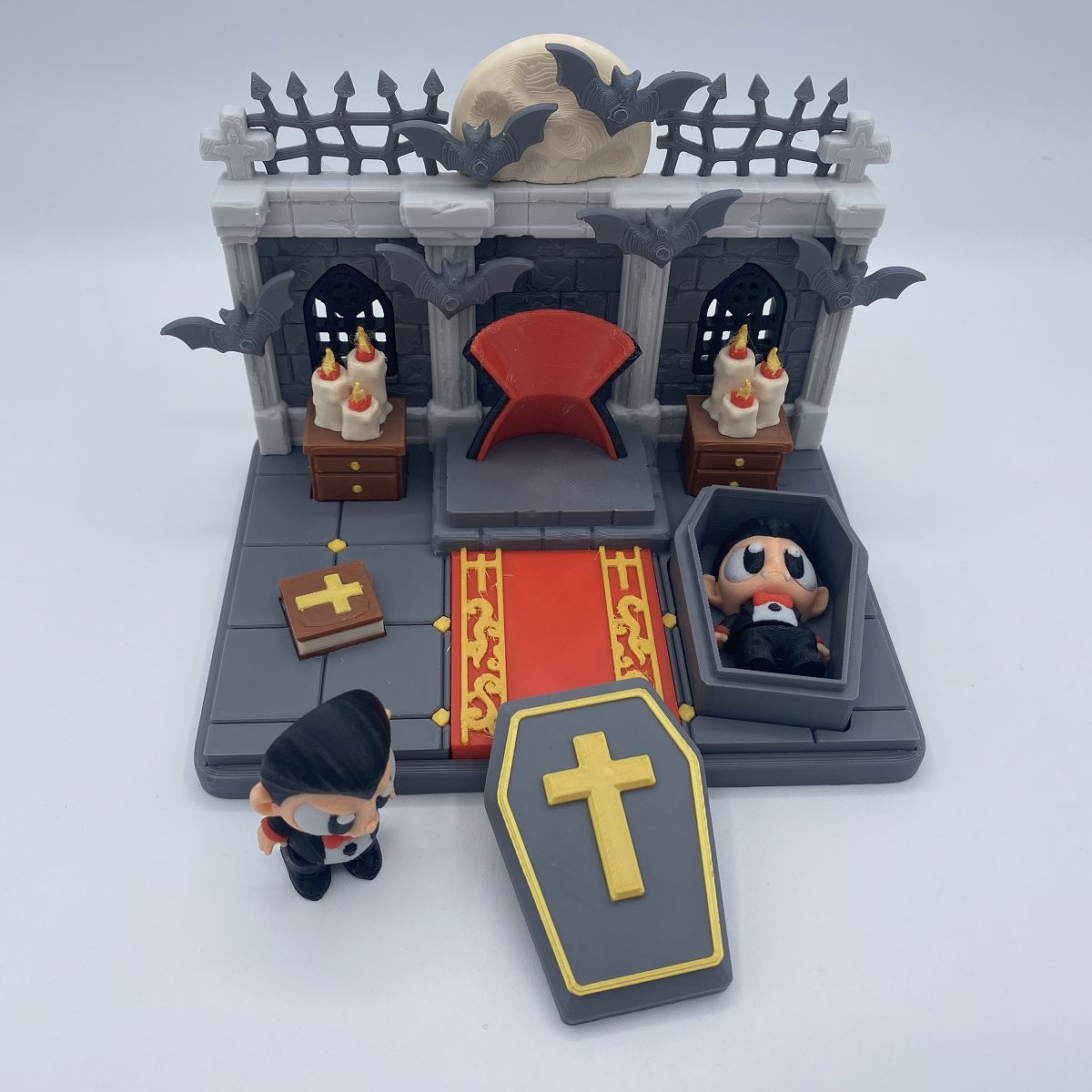 Vampire Crypt Playset - 3D Printed Articulated Diorama