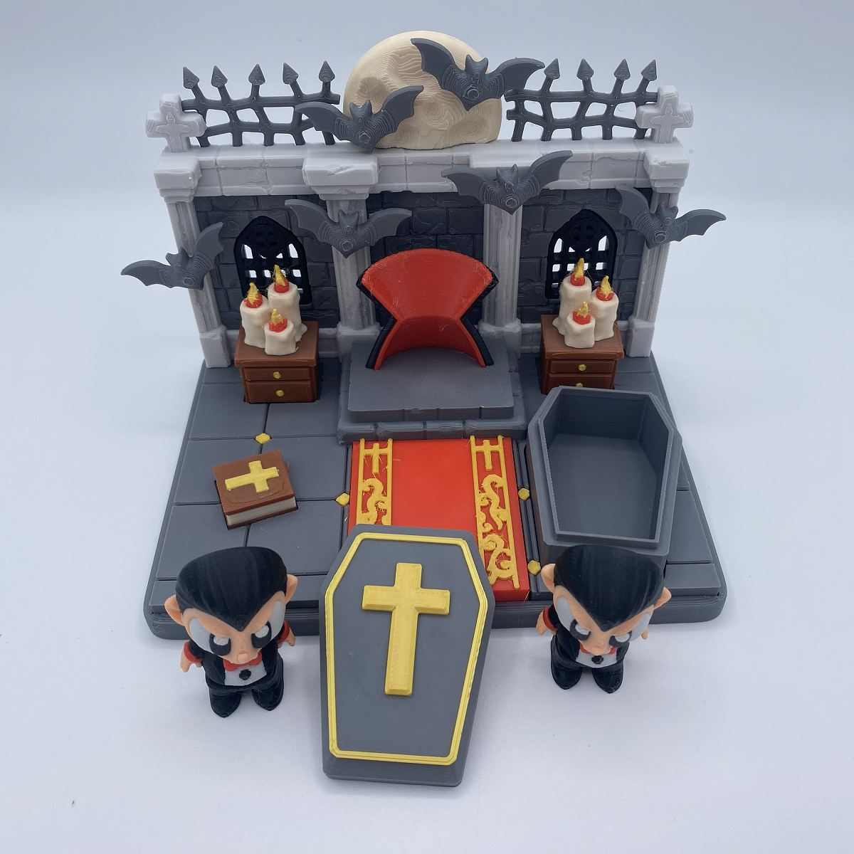 Vampire Crypt Playset - 3D Printed Articulated Diorama