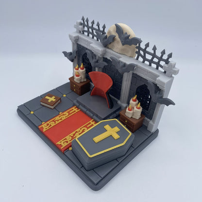 Vampire Crypt Playset - 3D Printed Articulated Diorama