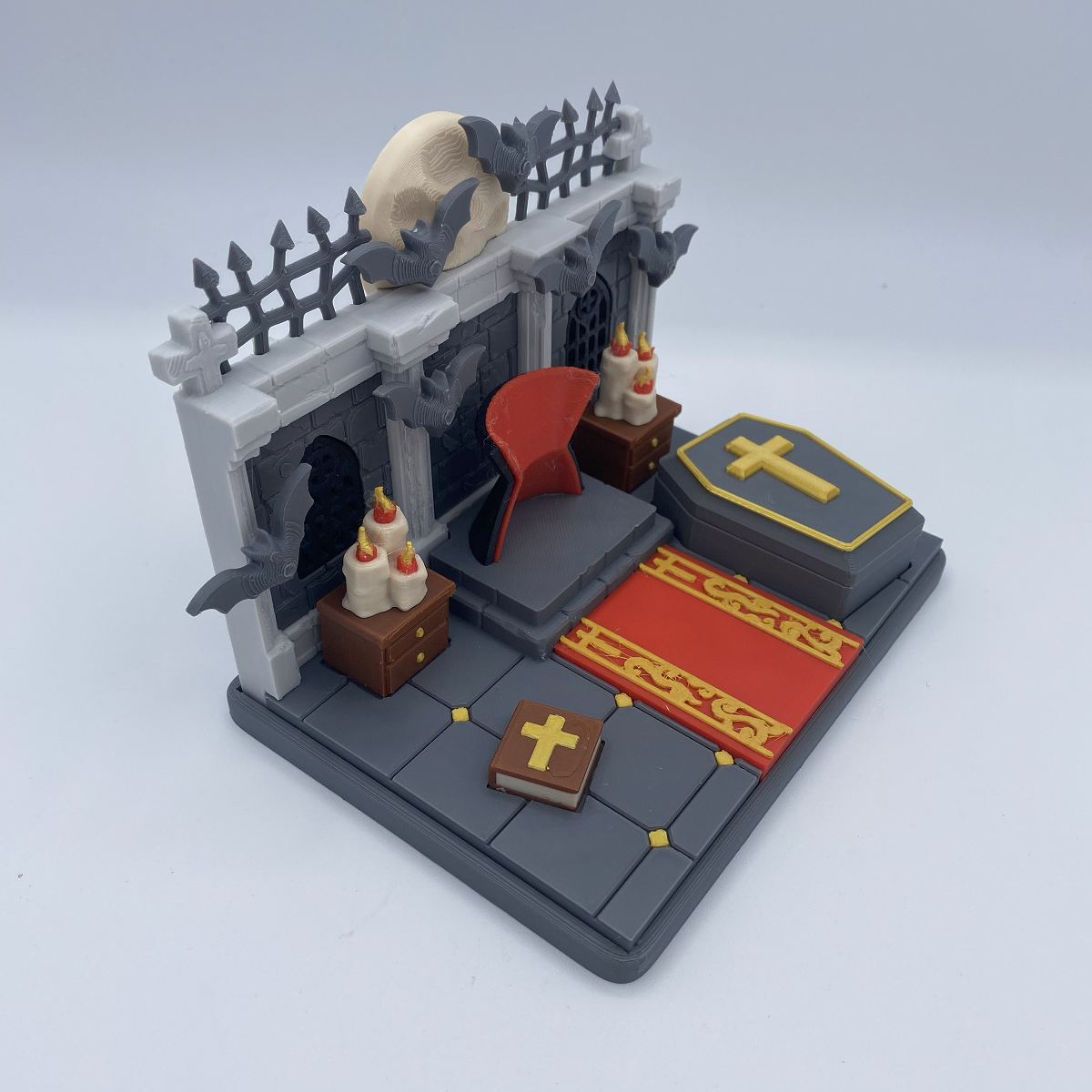 Vampire Crypt Playset - 3D Printed Articulated Diorama