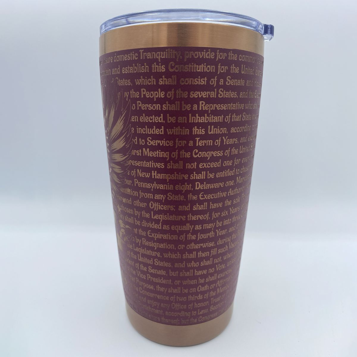 Veterans We The People Engraved Tumbler