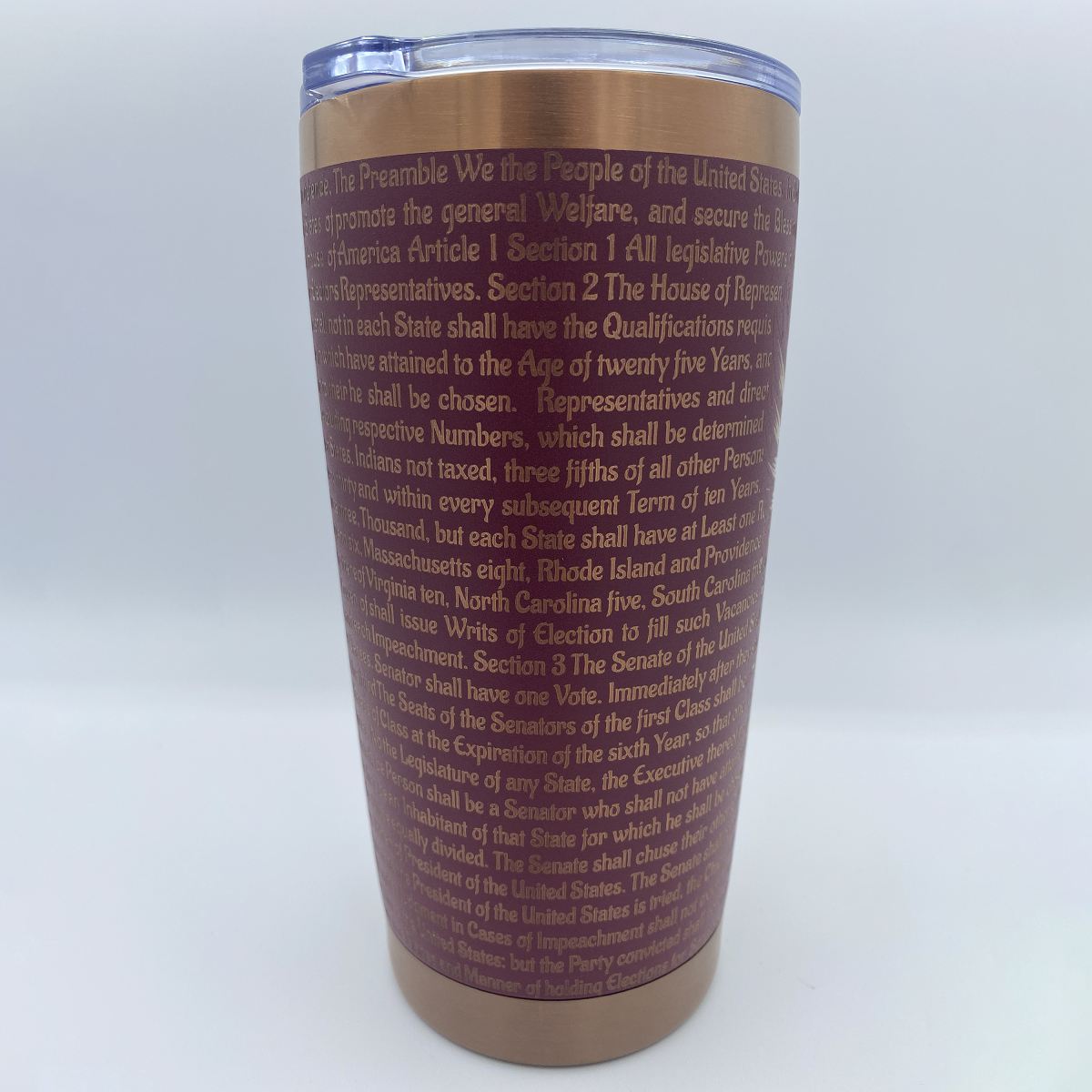 Veterans We The People Engraved Tumbler