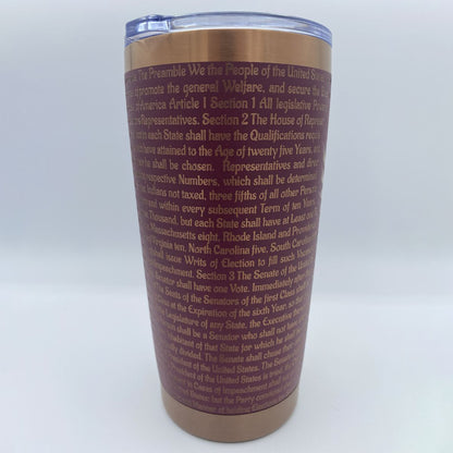 Veterans We The People Engraved Tumbler