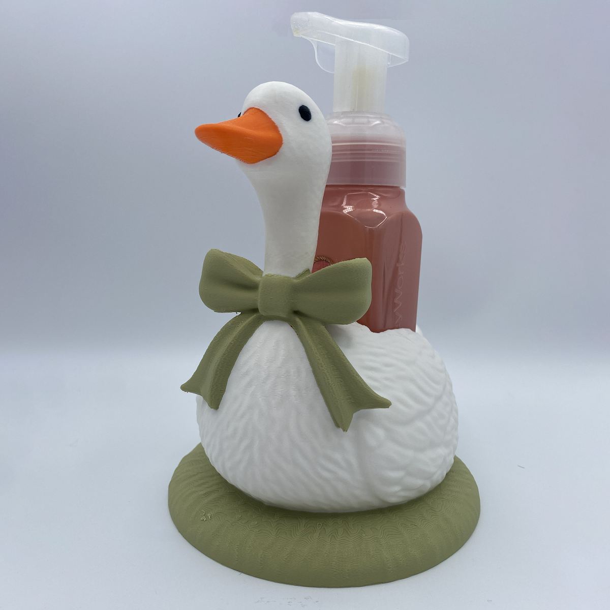 Vintage Goose Soap Dispenser Holder - Charming 3D Printed Farmhouse Bathroom Decor