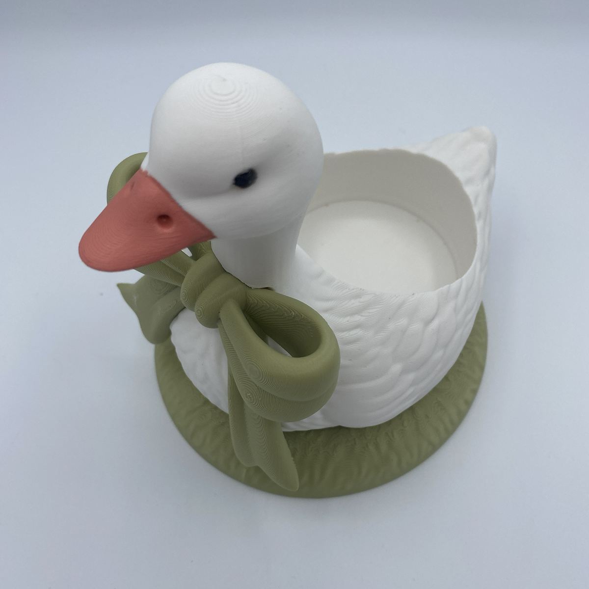 Vintage Goose Round Bottle Soap & Candle Holder - Charming Farmhouse 3D Printed Decor