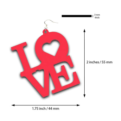 Love collection of Laser Cut Earrings - jewelry