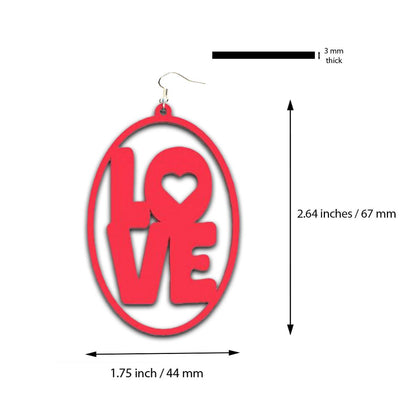 Love collection of Laser Cut Earrings - jewelry